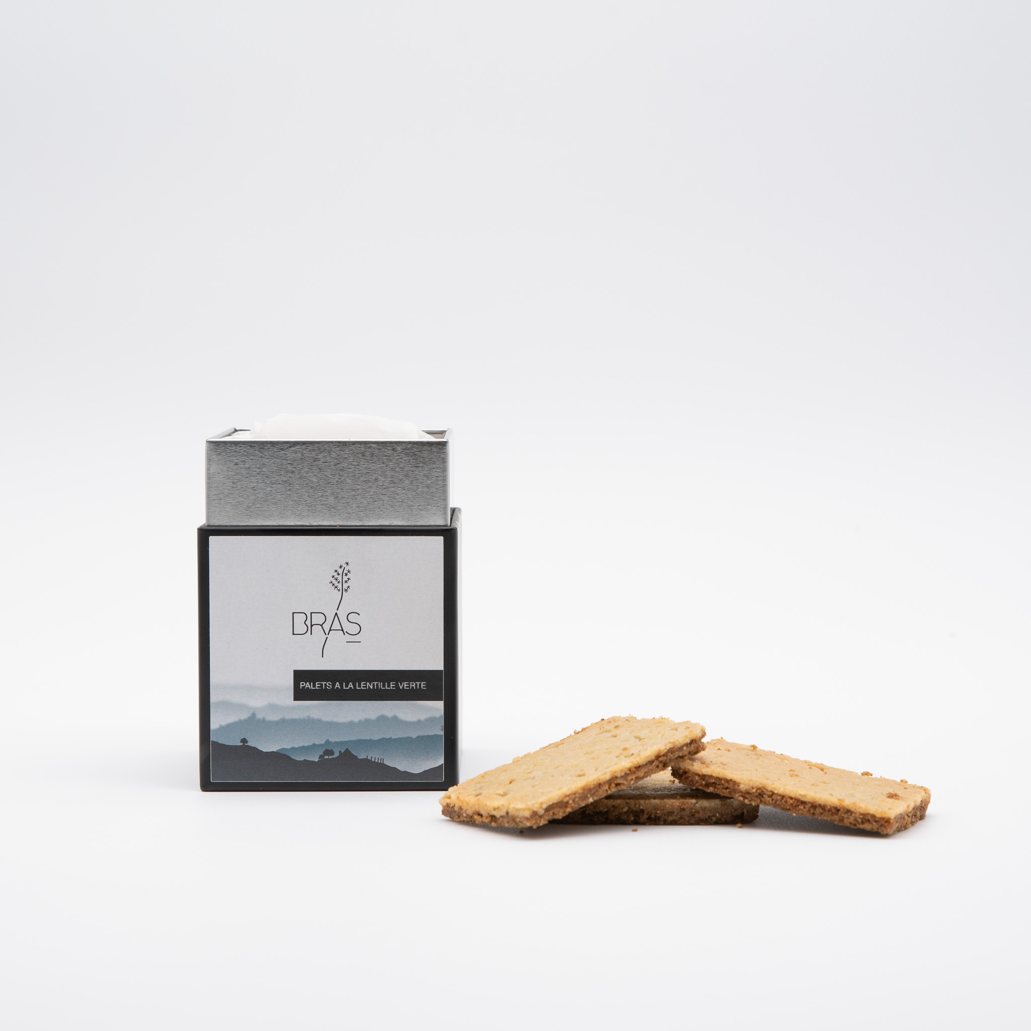 Palets à la lentille verte